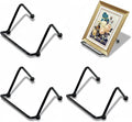 3 PCS Small Plate Stands for Display, 2 Inch Mini Metal Black Picture Frame by Unknown