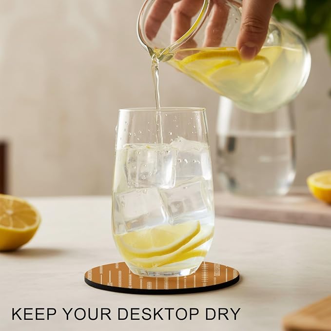 Vintage Simple Coasters Set of 4, Absorbent Coasters - Image 2