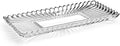 Mikasa Estate Crystal Glass Rectangular Serving Decorative Tray, 14.75 Inch by Mikasa