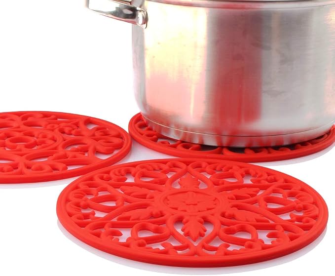 ME.FAN Trivets for Dishes/Pots/Pans, Flexible/Durable/Non Slip Hot Pads to - Image 3