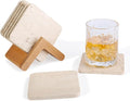 Travertine Coasters Set of 5, Square Coasters by Koville