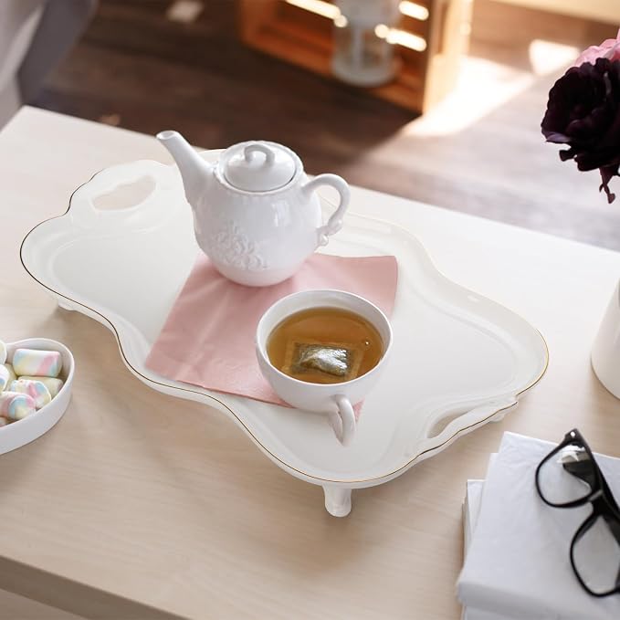 Tlence 16" Large Ceramic Serving Tray - Image 6