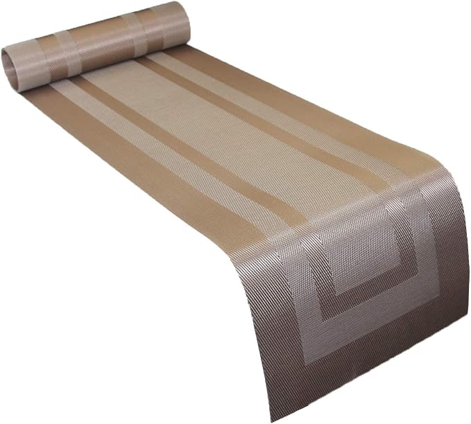 PIGCHCY 72 inches Table Runner, Table Centerpiece, Heat Resistant Vinyl Woven - Image 4
