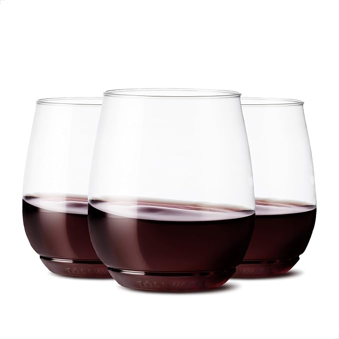 TOSSWARE POP 14oz Vino SET OF 24, Recyclable, Unbreakable & Crystal Clear by TOSSWARE