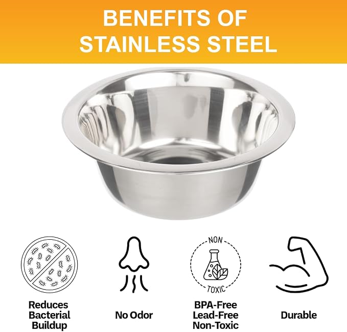 Neater Pet Brands 1.5 Cup Stainless Steel Dog Bowls, 1 Single Neater Feeder - Image 5