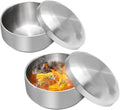 Stainless Steel Rice Bowl with Lid, by Aynaxcol
