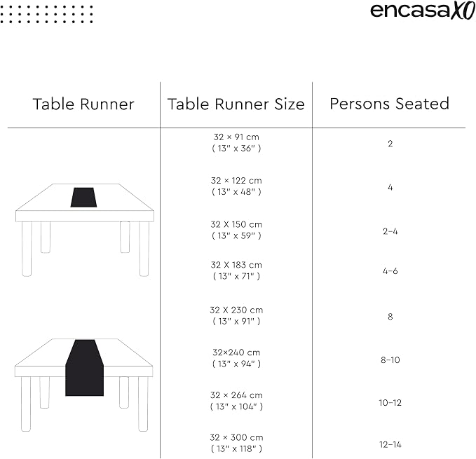 Encasa XO Table Runner, Cotton Canvas Dining Runner 13"x120" | Deep Red - Image 6