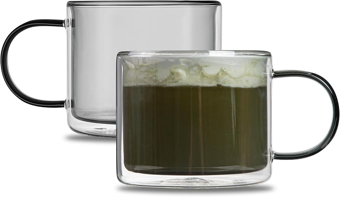 Restaurantware Coffee Cups 12 Pack of 11 oz Double Wall Glass Insulated Coffee - Image 2