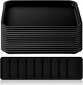 Gerrii 18 Pcs Plastic Fast Food Trays Bulk Restaurant Serving Cafeteria Tray by Gerrii