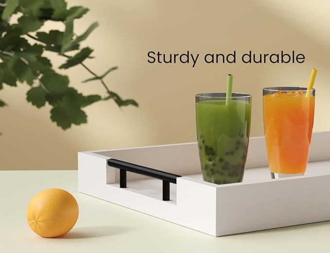 Fibogollo Set of 2 Bamboo Serving Trays - Image 3