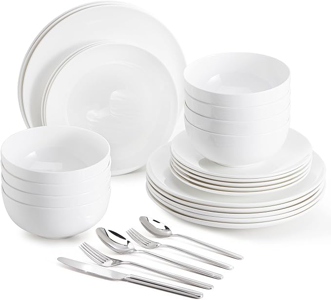 12pc Bone China Dinnerware Set by KINGSTONE