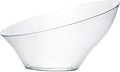 PLASTICPRO Disposable Angled Plastic Bowls Round Large Serving Bowl, Elegant by PLASTICPRO