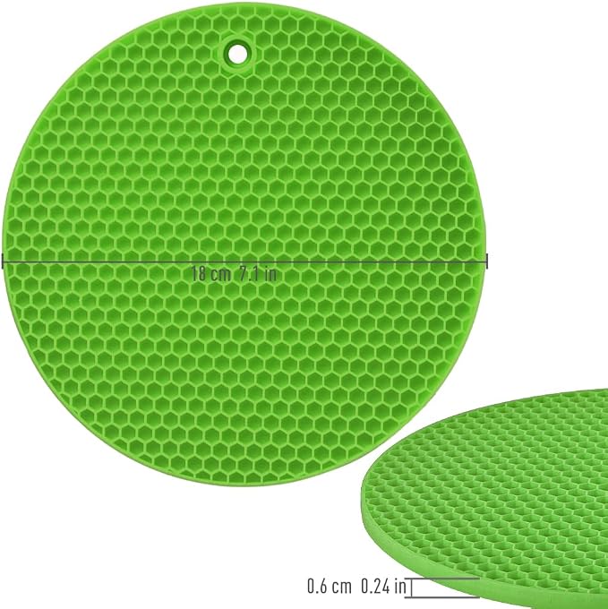 homEdge Silicone Trivets Mat, 6 Packs Multipurpose Non Slip Heat Resistant Pot - Image 4