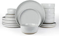 Famiware Milkyway 18-Piece Stoneware Dinnerware Set, Light Gray | Plates and by Famiware