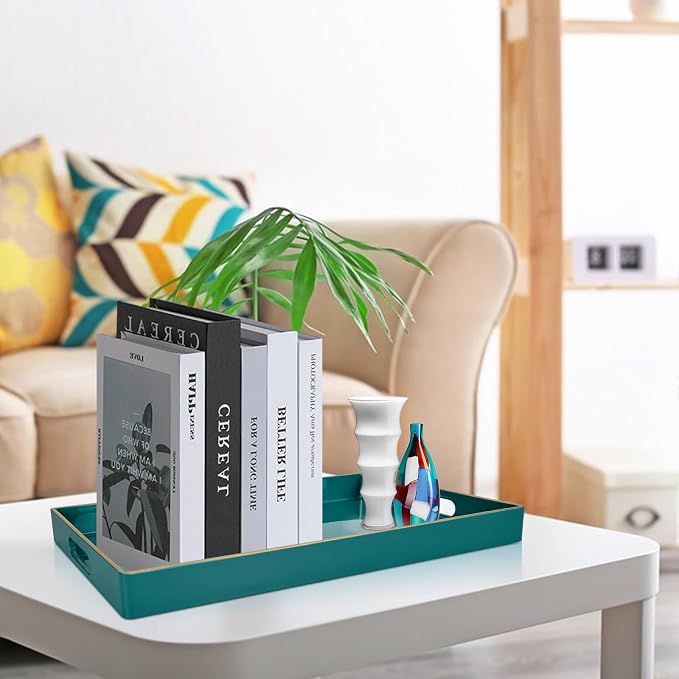 Gifturbo Teal Serving Tray, Rectangular Serving Trays - Image 7