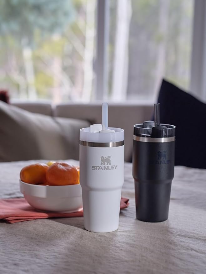 STANLEY Quencher H2.0 Flow State Tumbler, 14 oz, Ash | Handle and Straw | - Image 6