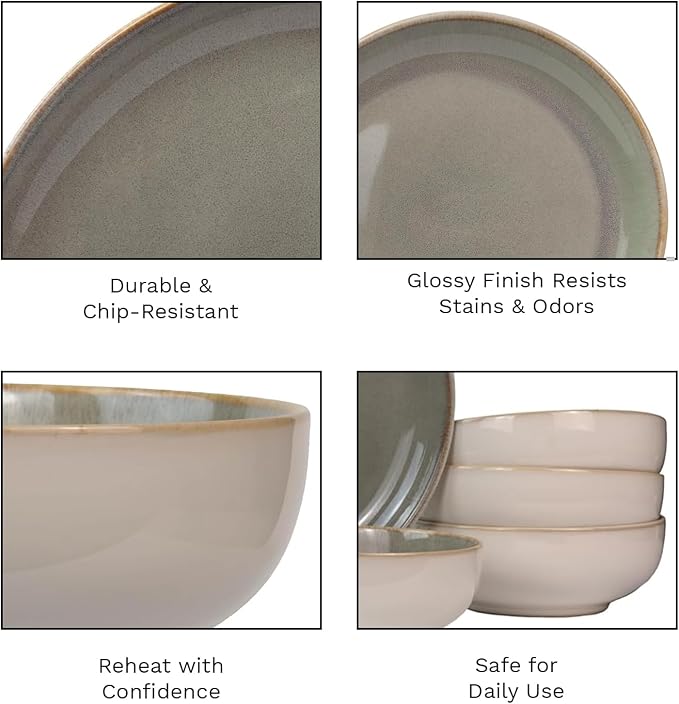 Sango 16-Piece Stoneware Dinnerware Set - Image 6