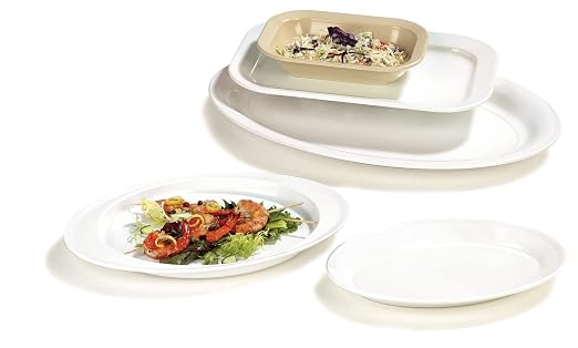 Carlisle FoodService Products Displayware Plastic Catering Platter 21" x 15" - Image 8
