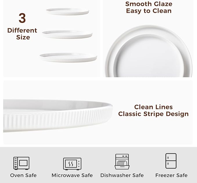 Dizada Round Serving Platters 3-Pack - Image 9