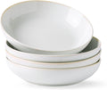 AmorArc 8.5'' Large Pasta Bowls, 36oz Stoneware Pasta Serving Bowls Set of 4 by AmorArc