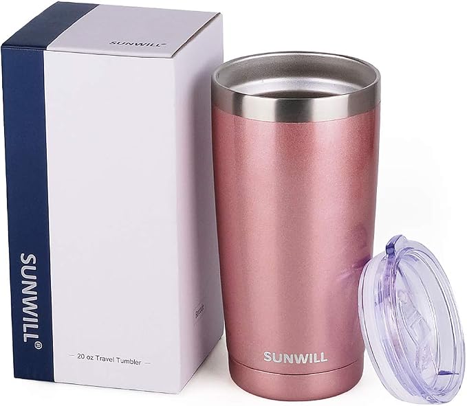 SUNWILL Travel Coffee Tumbler 20 oz, Insulated Mug - Image 5