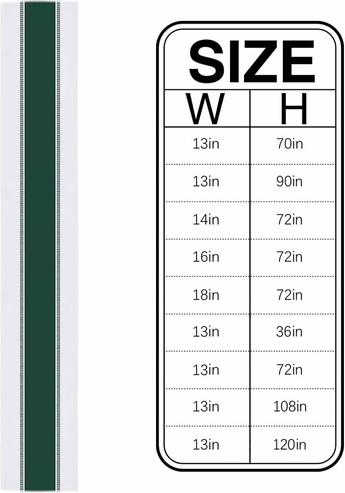 Farmhouse Green Table Runners 108 inches Long, Stripes Decortaive Table Runner - Image 6