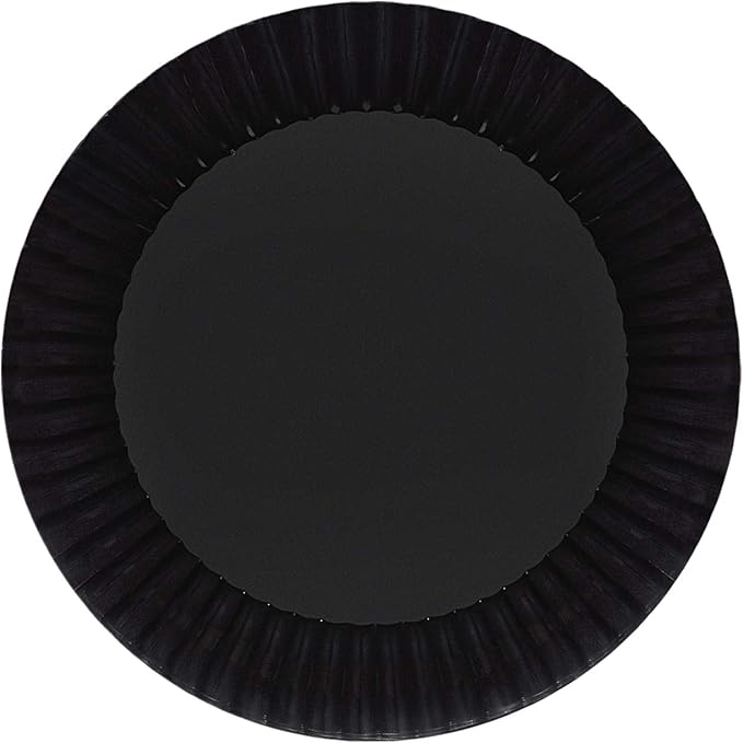 Party Essentials Deluxe Quality Hard Plastic 9-Inch Round Party/Luncheon Plates by PartyEssentials