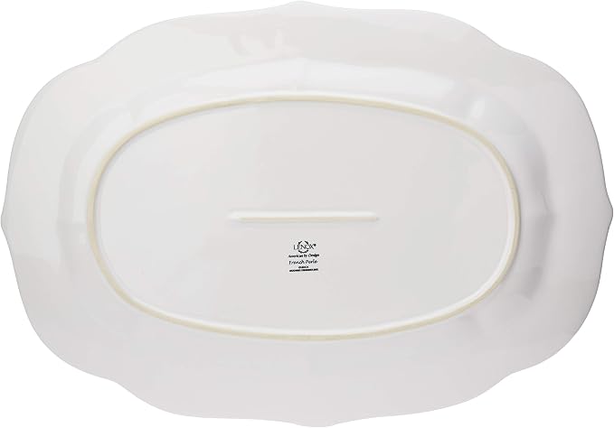Lenox French Perle White Large Stoneware Serving Platter | dishwasher safe - Image 3