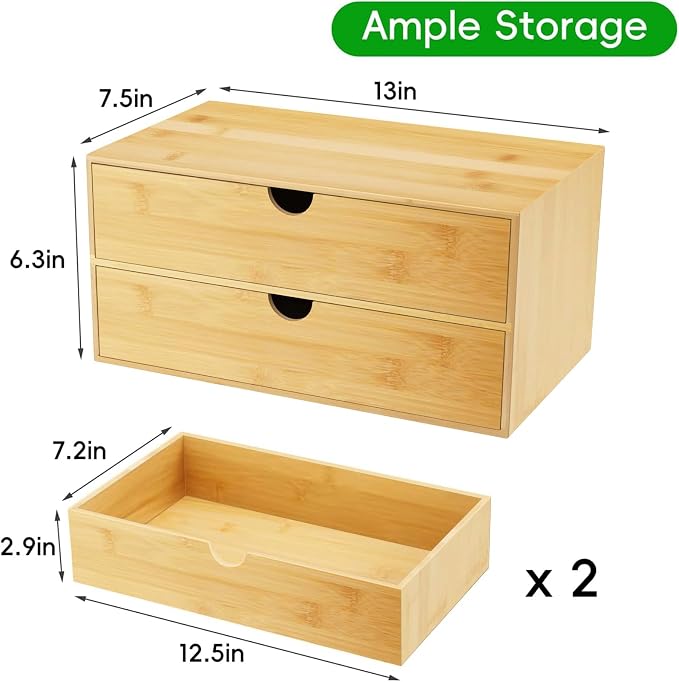 Neando Bamboo Desk Organizer - Image 4