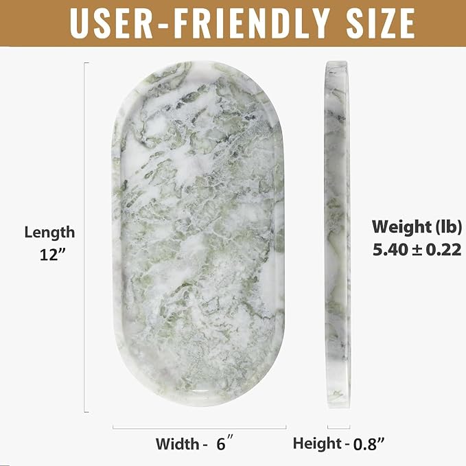 African Natural Marble Tray, Catchall Tray - Image 2
