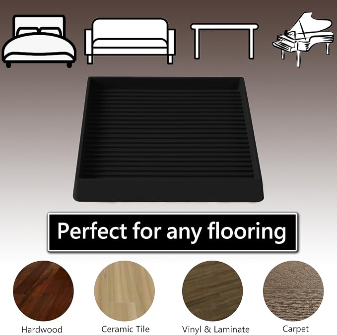 Jayen Non Slip Furniture Caster Cups Coasters Pads - Image 2