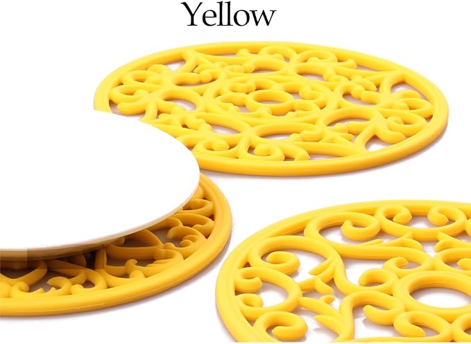 ME.FAN Trivets for Dishes/Pots/Pans, Flexible/Durable/Non Slip Hot Pads to - Image 2