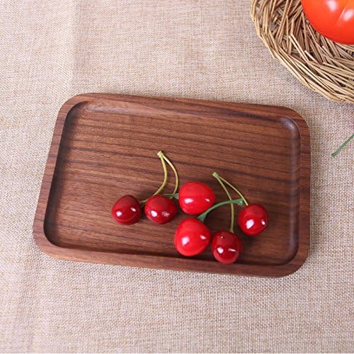 6 Pack Solid Wood Serving Platters and Trays of Natural Wood - Image 2