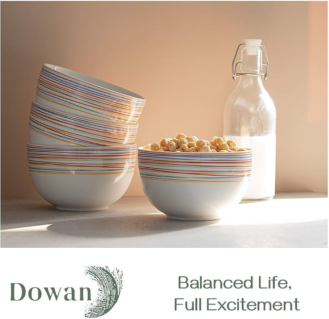 DOWAN 5.8" Deep Soup Bowls & Cereal Bowls - Image 3