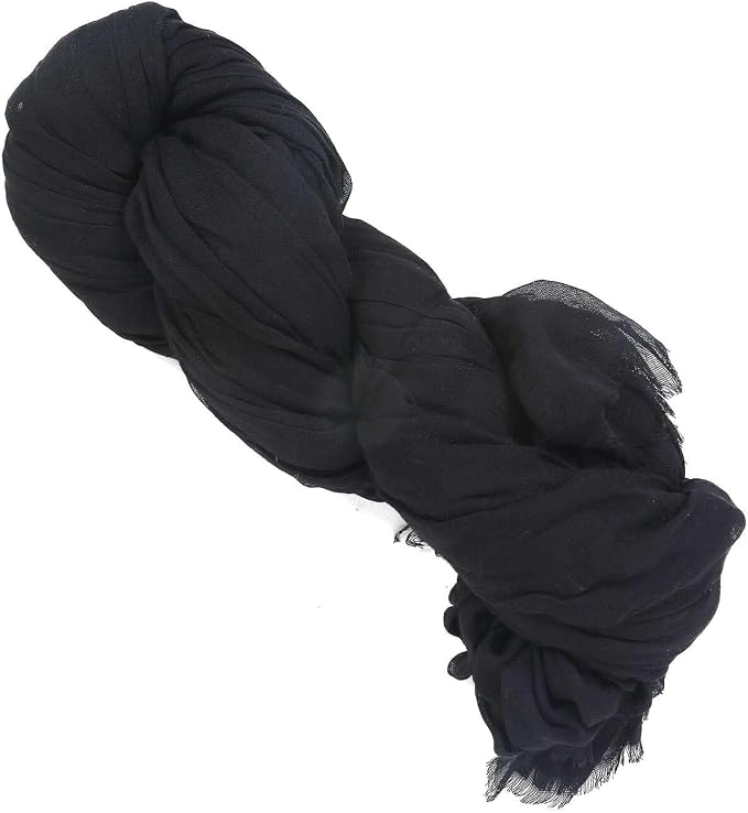 Efavormart 20ft Black Gauze Cheesecloth Wedding Arch Drapery Fabric, Extra Long - Image 7