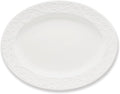 Lenox Opal Innocence Carved Oval Porcelain Serving Platter | dishwasher safe | by Lenox