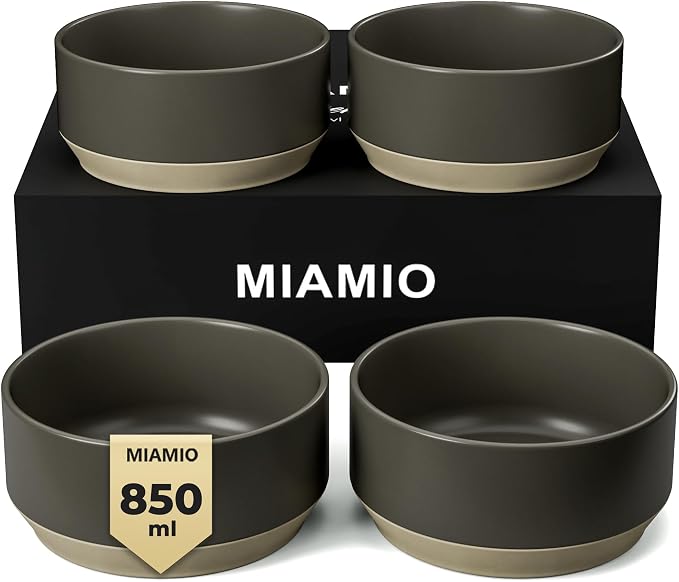 MIAMIO – Bowl Set of 4 / Ceramic Bowl Set by MIAMIO