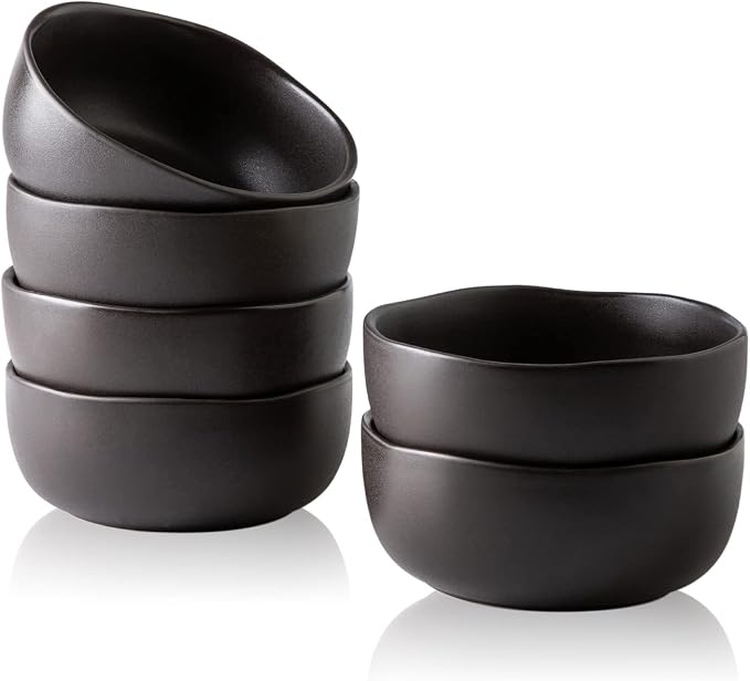 AmorArc Stoneware Cereal Bowls for Kitchen, 28oz Large Ceramic Soup Bowls Set by AmorArc