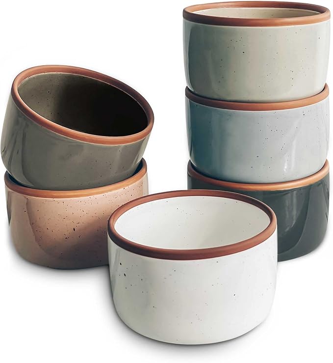 Mora 6oz Ceramic Ramekins, Creme Brulee, Ice Cream by MORA