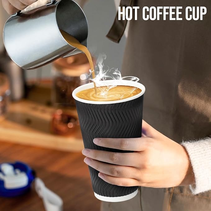 BYSNOW 500 Pack 16 oz Coffee Cups - Image 6