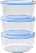 6-Piece Glass Food Storage Containers Set | 4-Cup, Leakproof | Microwave by DuraLiving