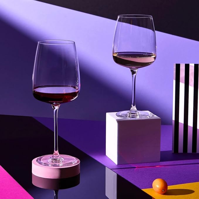 Krosno Large White Wine Glasses, 16.2 oz, Modern Collection, Premium - Image 7