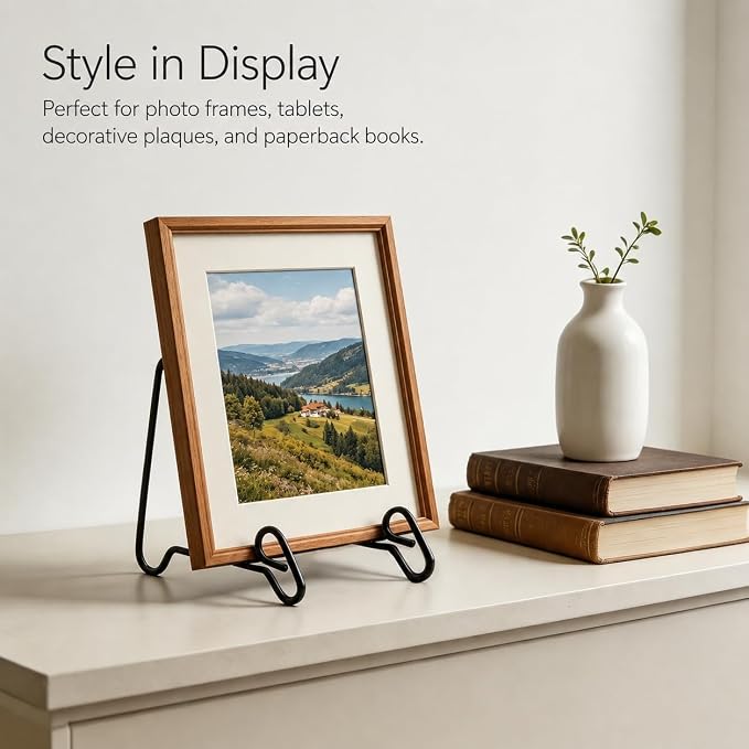 Artliving (4 Pack Black Display Stand Easel Iron Bowl Stands - Image 8