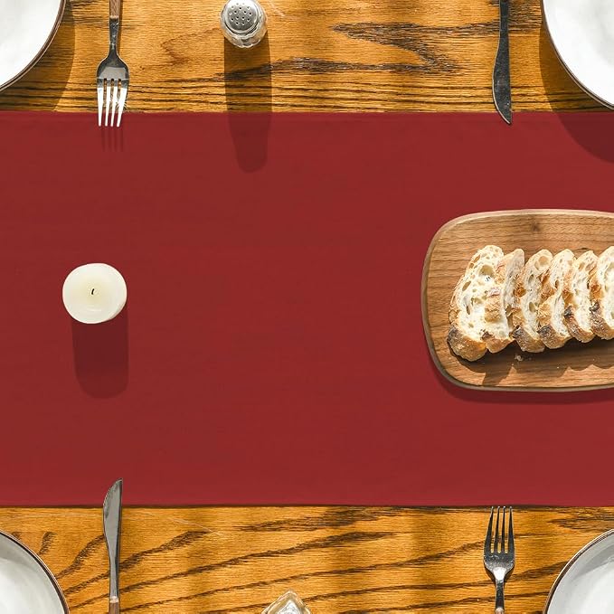 Artoid Mode Red Table Runner, Seasonal Christmas Washable Kitchen Dining Table - Image 7