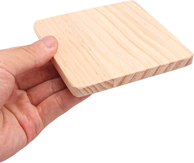 40 PCS Unfinished Blank Wooden Coasters - Image 3
