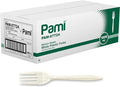 PAMI Medium Weight Disposable Plastic Forks, Bulk Pack by PAMI