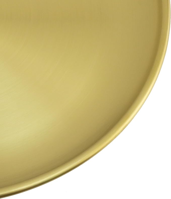 Antrader Metal Serving Tray, Stainless Steel Round Tray Circular Metal Platter - Image 4