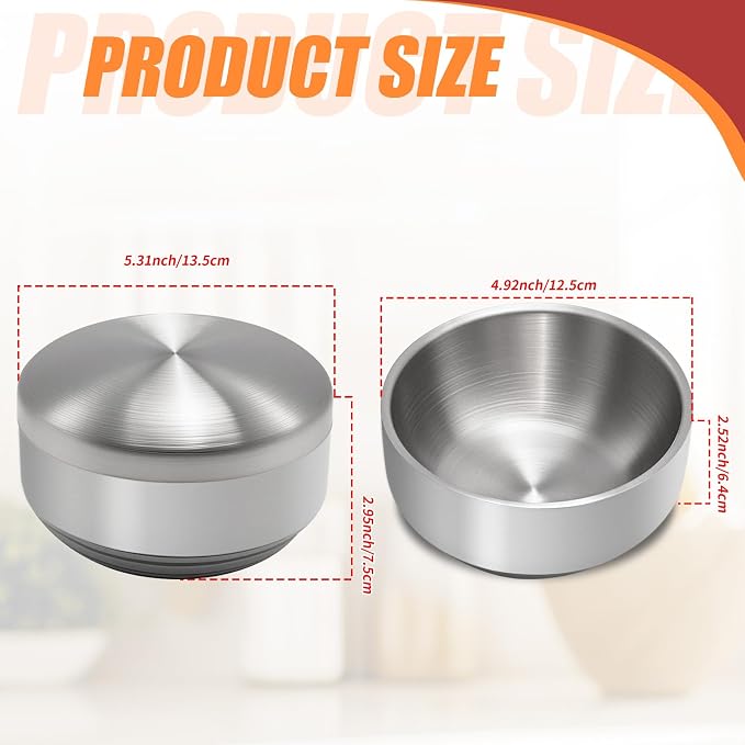 Stainless Steel Rice Bowl with Lid, - Image 4
