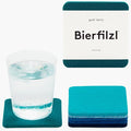 Graf Lantz - Bierfilzl Merino Wool Square Coasters Set of 6 - Ocean - Absorbs by GrafLantz