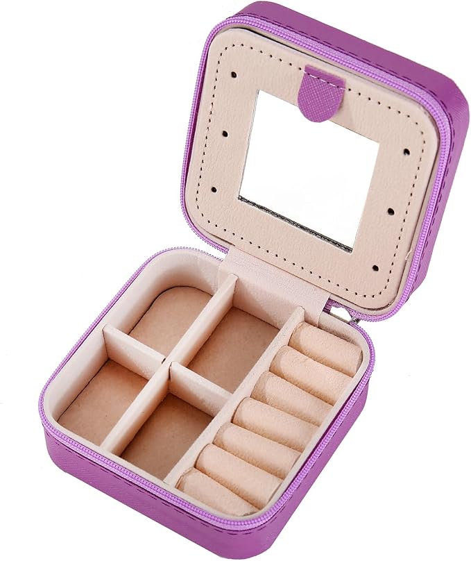 KElofoN Travel jewelry case Travel jewelry box Travel Jewelry Organizer Small - Image 5